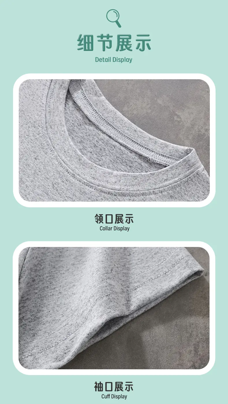 Gray Cotton T-Shirt for Boys Summer Wear — feature 7