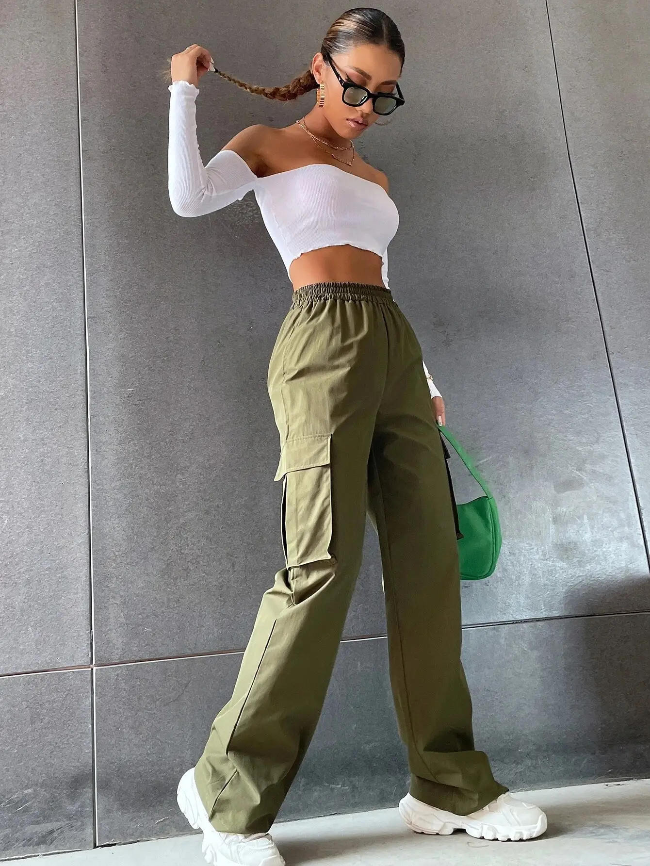 Women's 2025 Summer Wide Leg Straight Tube Pants — feature 11
