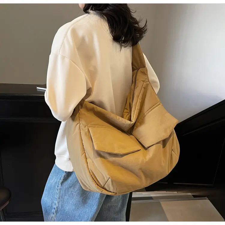 Beige Crossbody Tote Bag for Women Large Capacity — feature 48