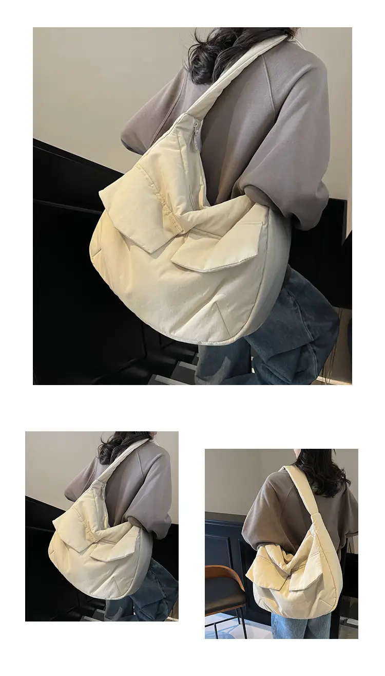 Beige Crossbody Tote Bag for Women Large Capacity — feature 9