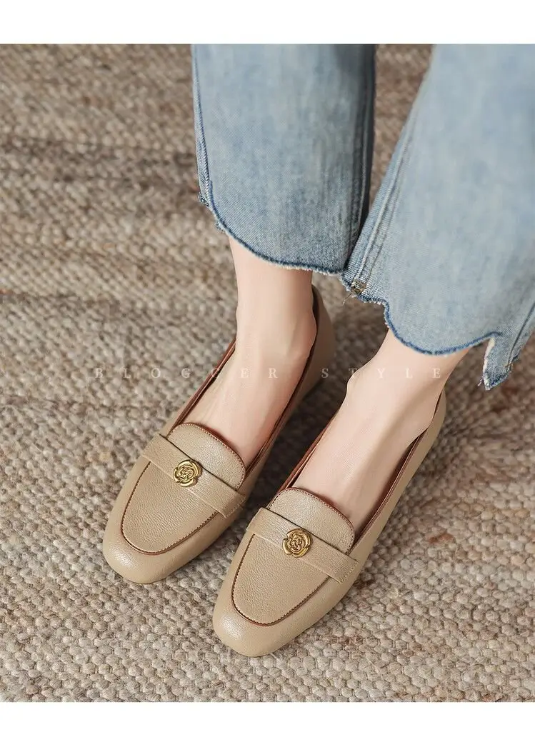 Vintage Slip-on French Women's Leather Shoes 2025 — feature 16
