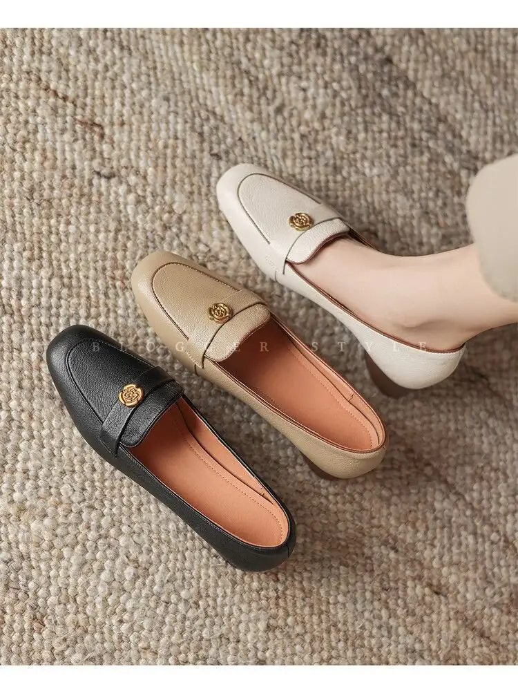 Vintage Slip-on French Women's Leather Shoes 2025 — feature 20