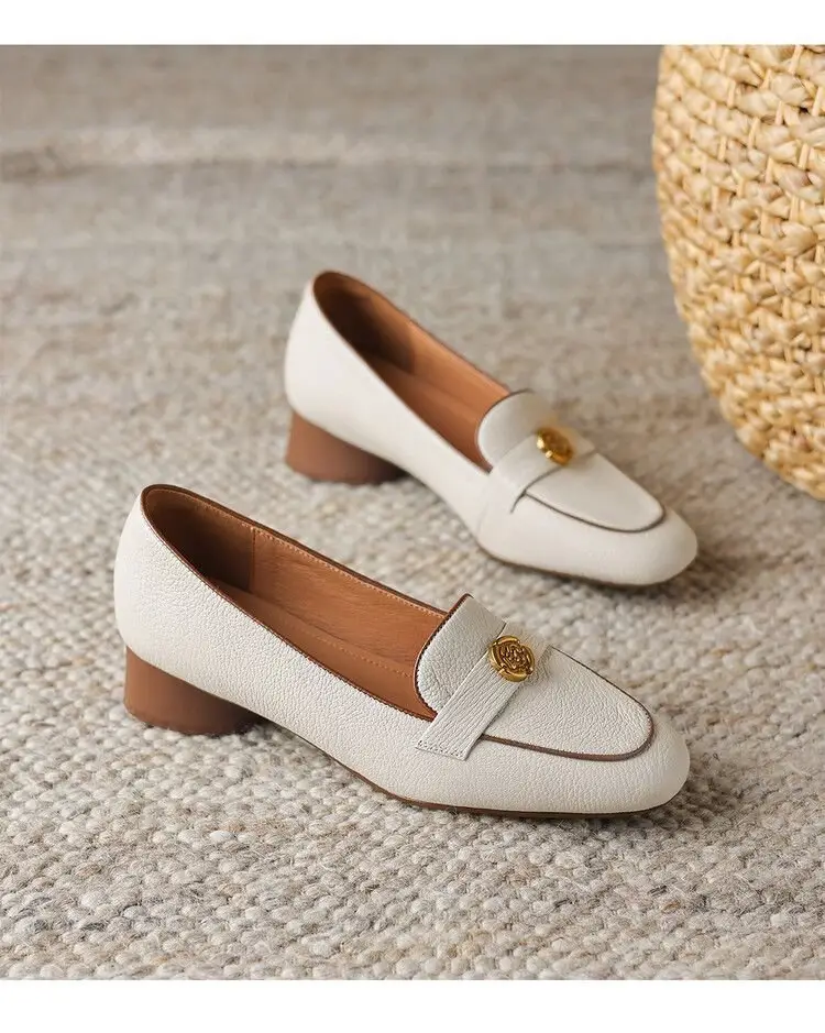 Vintage Slip-on French Women's Leather Shoes 2025 — feature 23