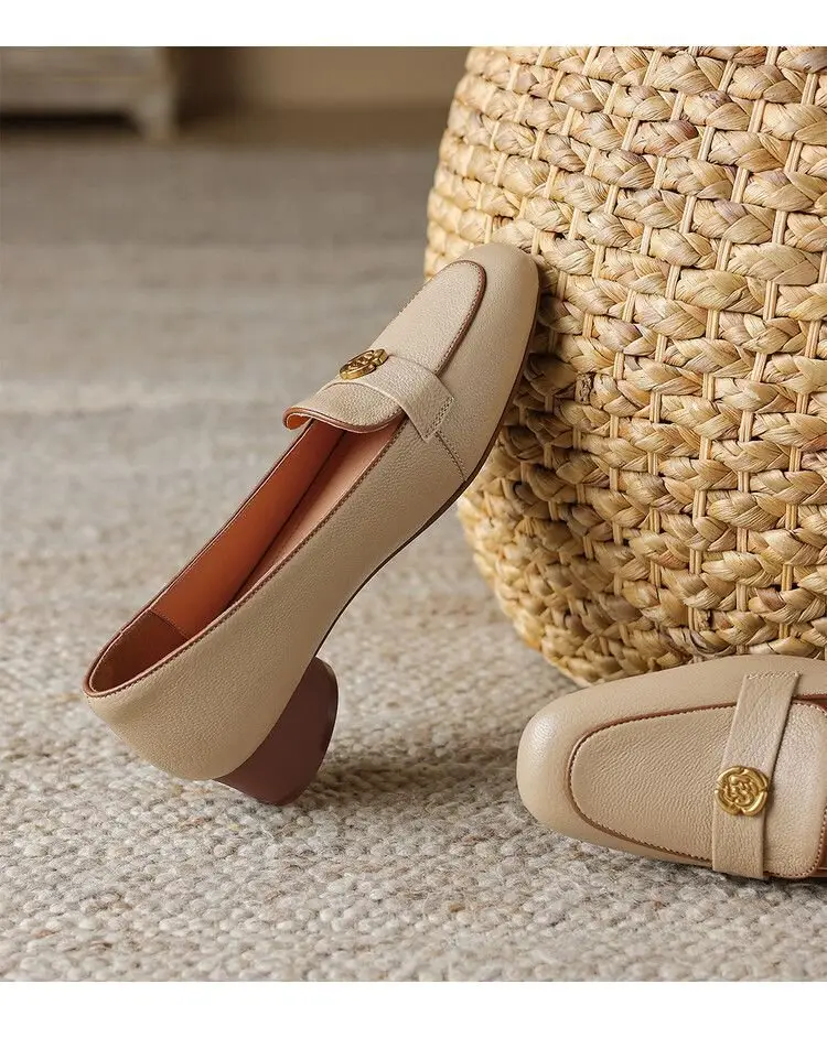 Vintage Slip-on French Women's Leather Shoes 2025 — feature 24