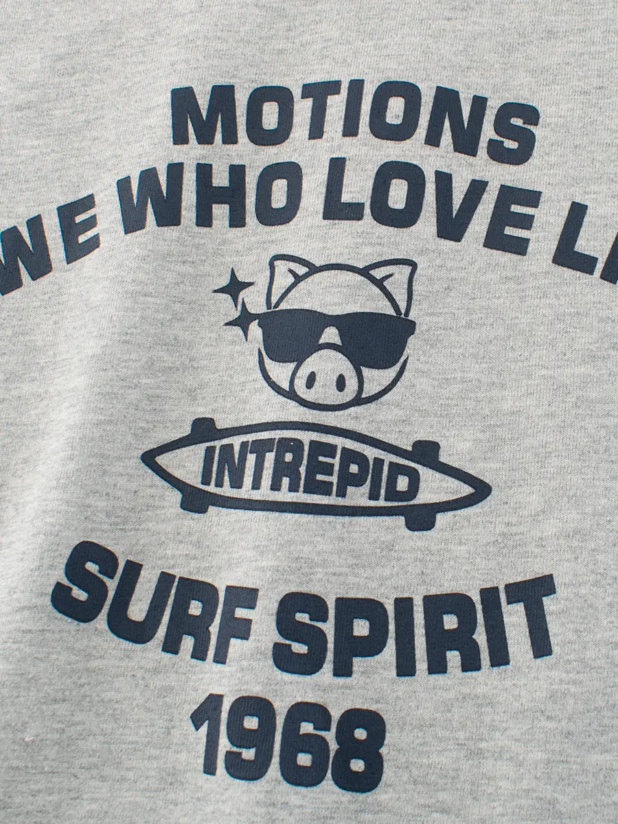 Gray Cotton T-Shirt for Boys Summer Wear - Image 4
