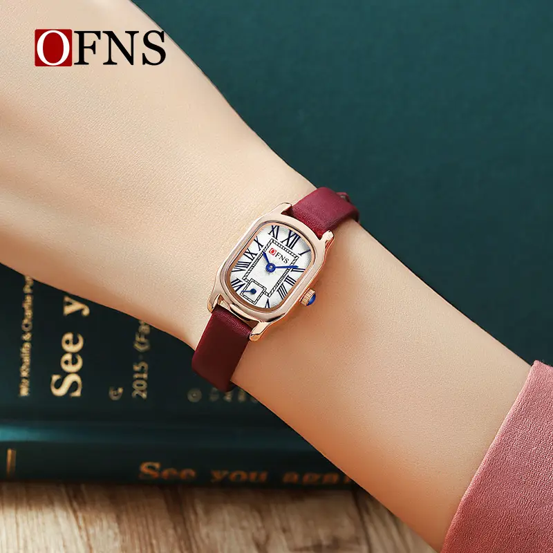O'Fani's Women's Roman Numeral Quartz Watch Brown Leather Band - Image 6