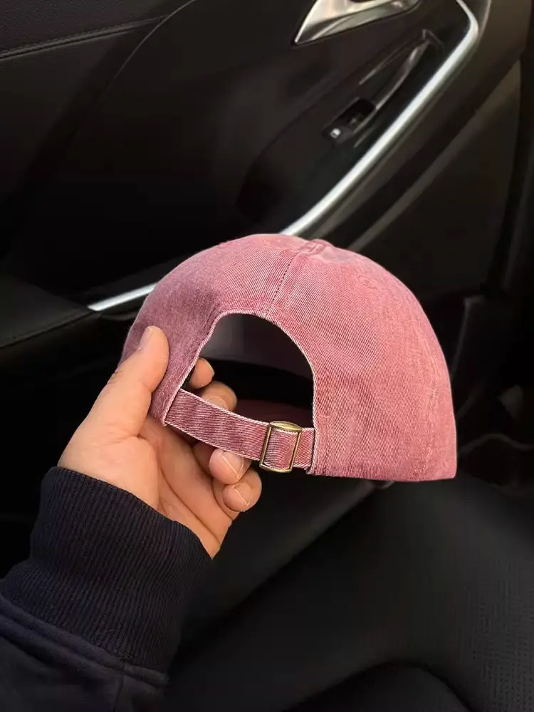2025 Korean Style Grey Baseball Cap with Embroidered Logo — feature 41