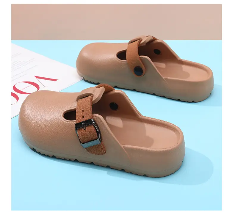 Birkenstocks Shoes Women's Summer Wear Wear-resistant Non-slip Thick Bottom Top Slippers EVA Non-stinky Feet Beach High-end Sandals — feature 10