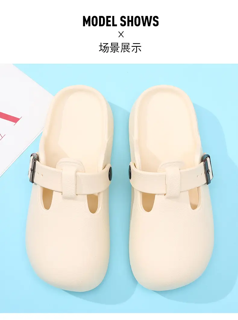 Birkenstocks Shoes Women's Summer Wear Wear-resistant Non-slip Thick Bottom Top Slippers EVA Non-stinky Feet Beach High-end Sandals — feature 7