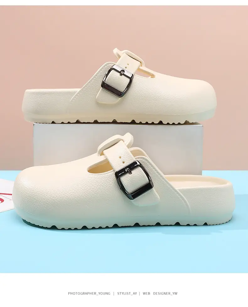 Birkenstocks Shoes Women's Summer Wear Wear-resistant Non-slip Thick Bottom Top Slippers EVA Non-stinky Feet Beach High-end Sandals — feature 9