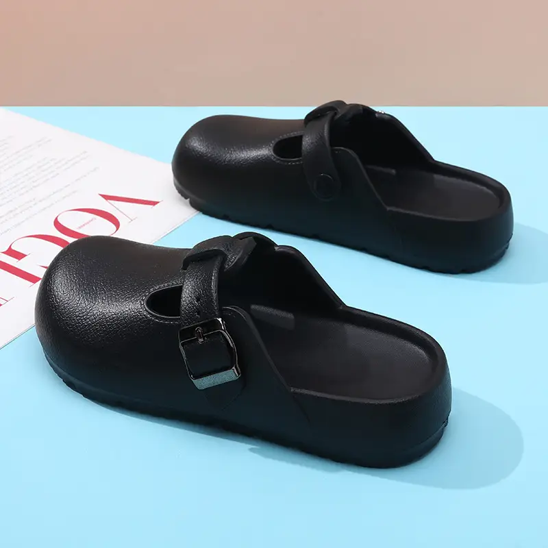 Birkenstocks Shoes Women's Summer Wear Wear-resistant Non-slip Thick Bottom Top Slippers EVA Non-stinky Feet Beach High-end Sandals - Image 2