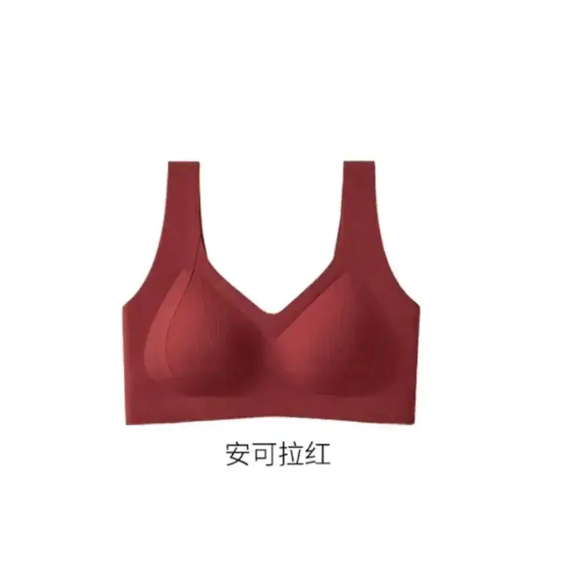 Women's Fixed Cup Push-Up Underwear Red - Image 3
