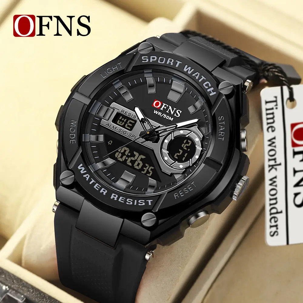 OFNS Men's Green Digital Watch with Live Display - Image 6