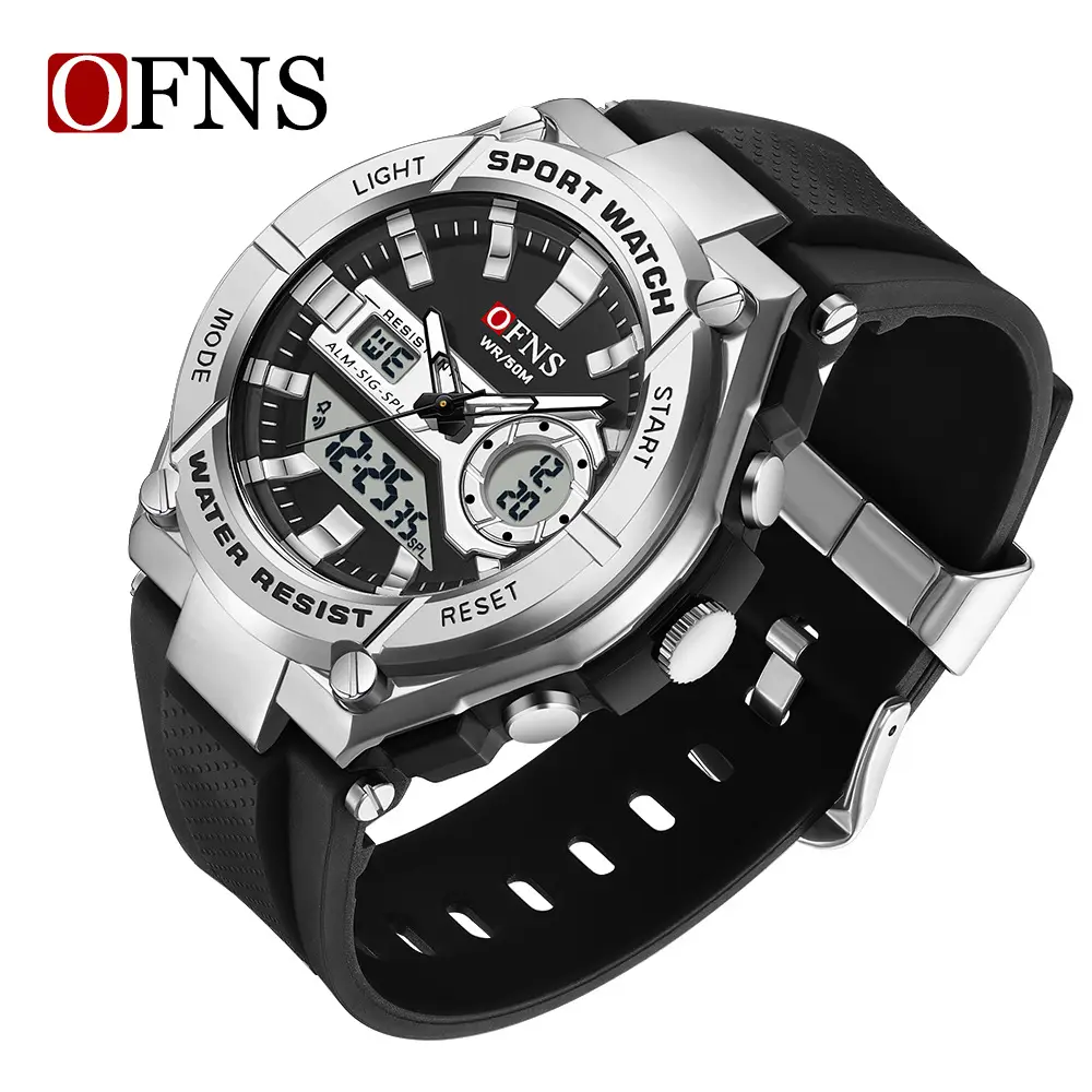 OFNS Men's Green Digital Watch with Live Display - Image 8