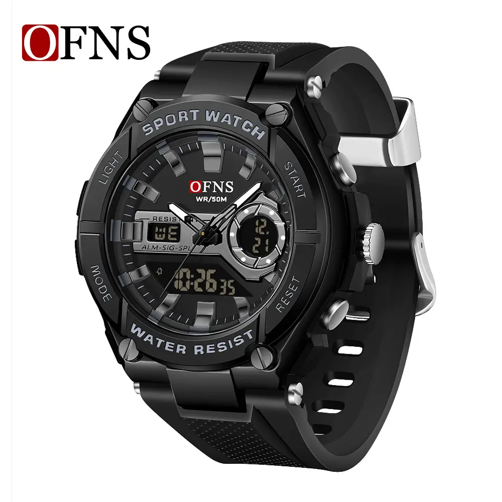 OFNS Men's Green Digital Watch with Live Display - Image 3