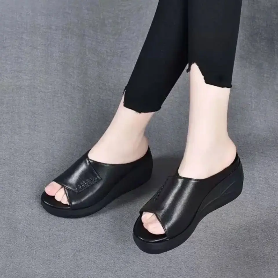 Women Thick Heel Sandals Black 2025 — feature 7