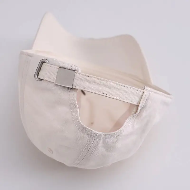 White Embroidered Letter Baseball Cap for Women — feature 43