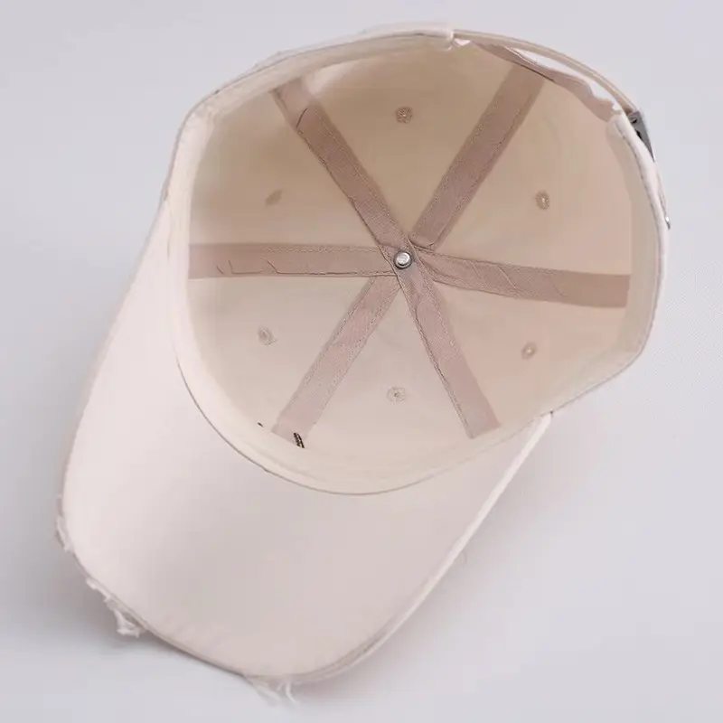 White Embroidered Letter Baseball Cap for Women — feature 47