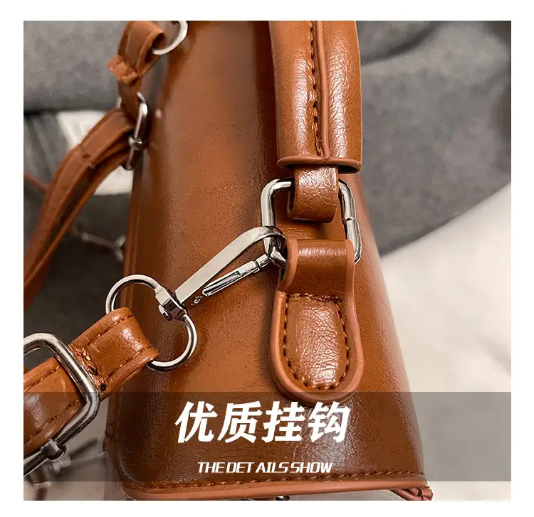 Black Leather Shoulder Crossbody Bag for Women 2025 — feature 5
