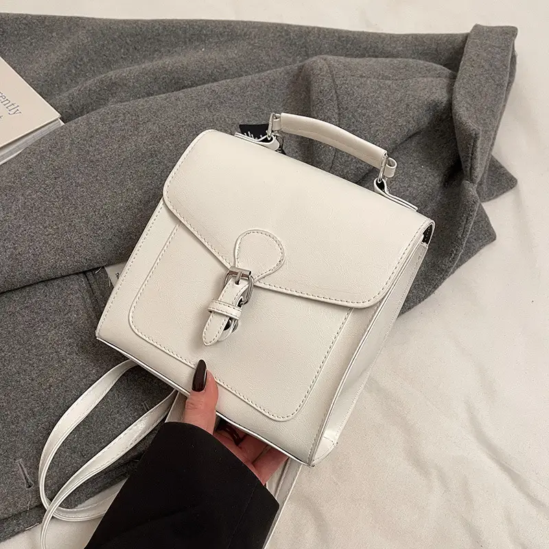 Black Leather Shoulder Crossbody Bag for Women 2025 - Image 2