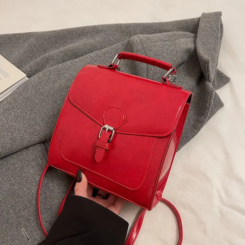Black Leather Shoulder Crossbody Bag for Women 2025 - Image 5