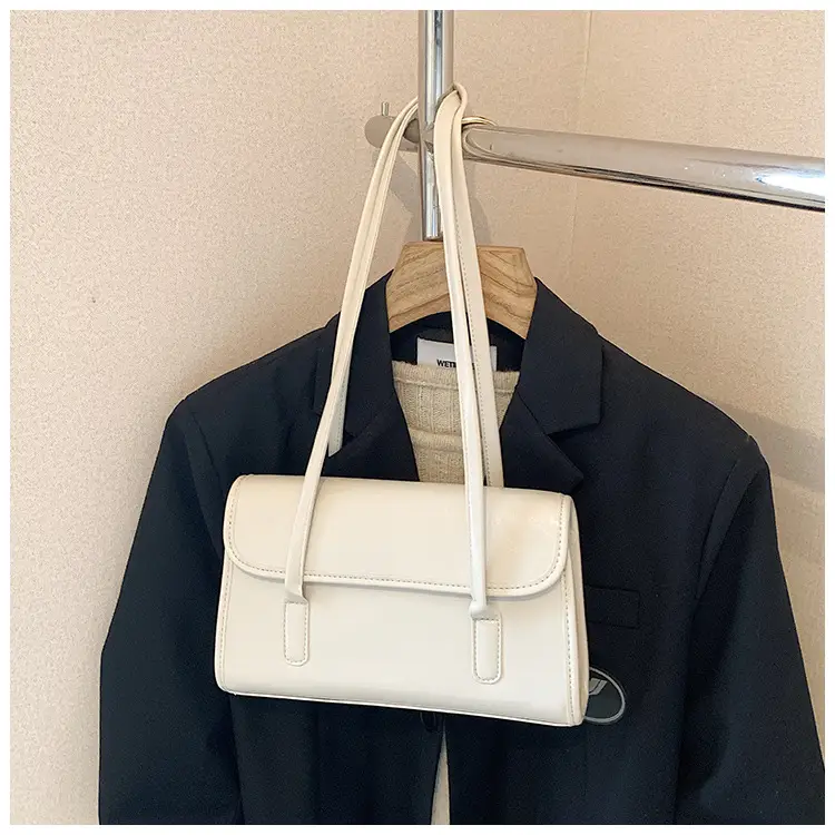 Women's One Shoulder Bag with Chain Strap Beige Large Capacity — feature 19