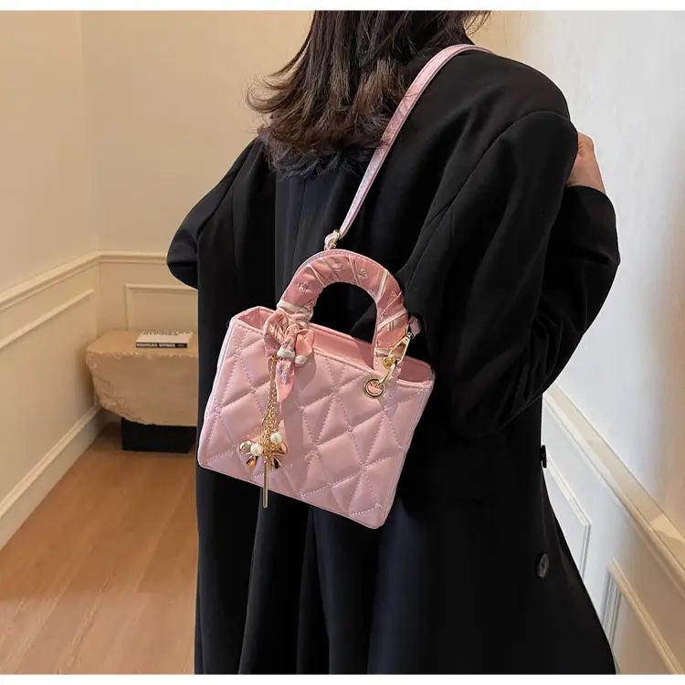 Pink Quilted Crossbody Handbag for Women 2026 — feature 29