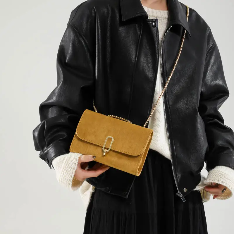 Brown French Style Shoulder Bag for Women 2024 - Image 6
