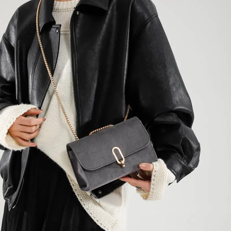 Brown French Style Shoulder Bag for Women 2024 - Image 7