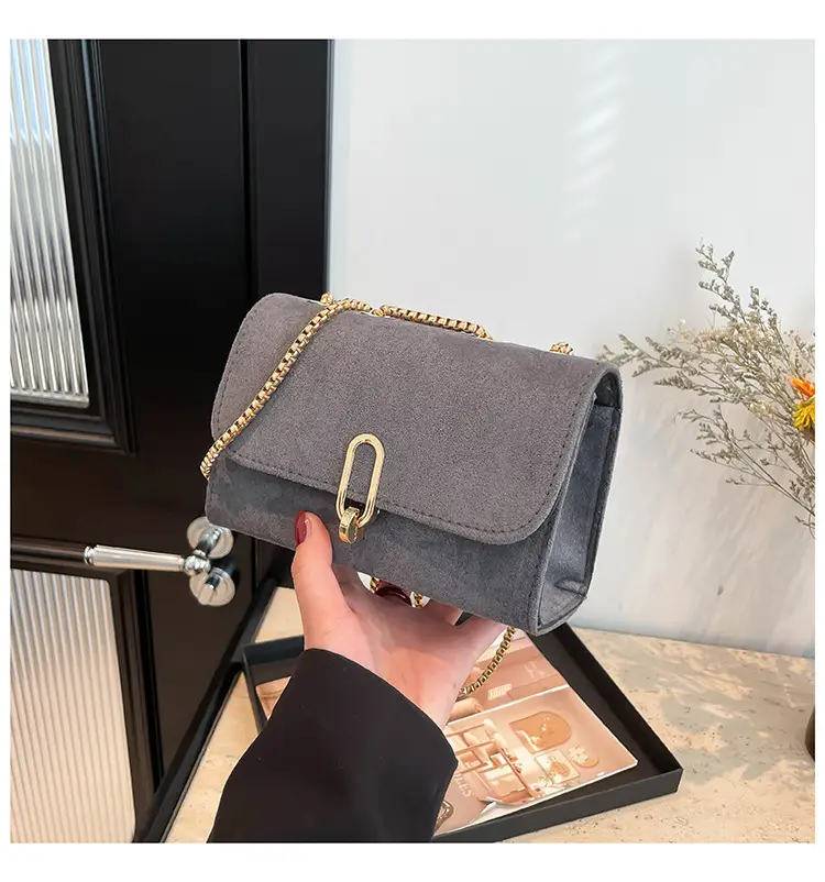 Brown French Style Shoulder Bag for Women 2024 - Image 3