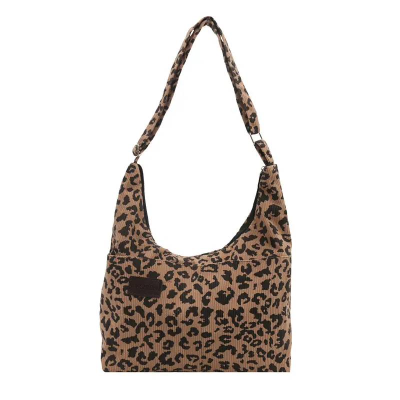 Leopard Tote Bag Large Capacity Underarm Shoulder Bag - Image 3