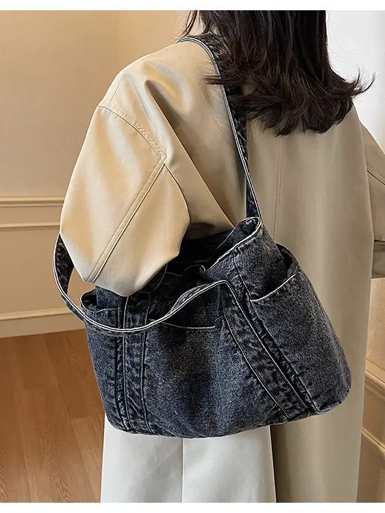 Denim Crossbody Bag Women 2026 Large Capacity - Image 4