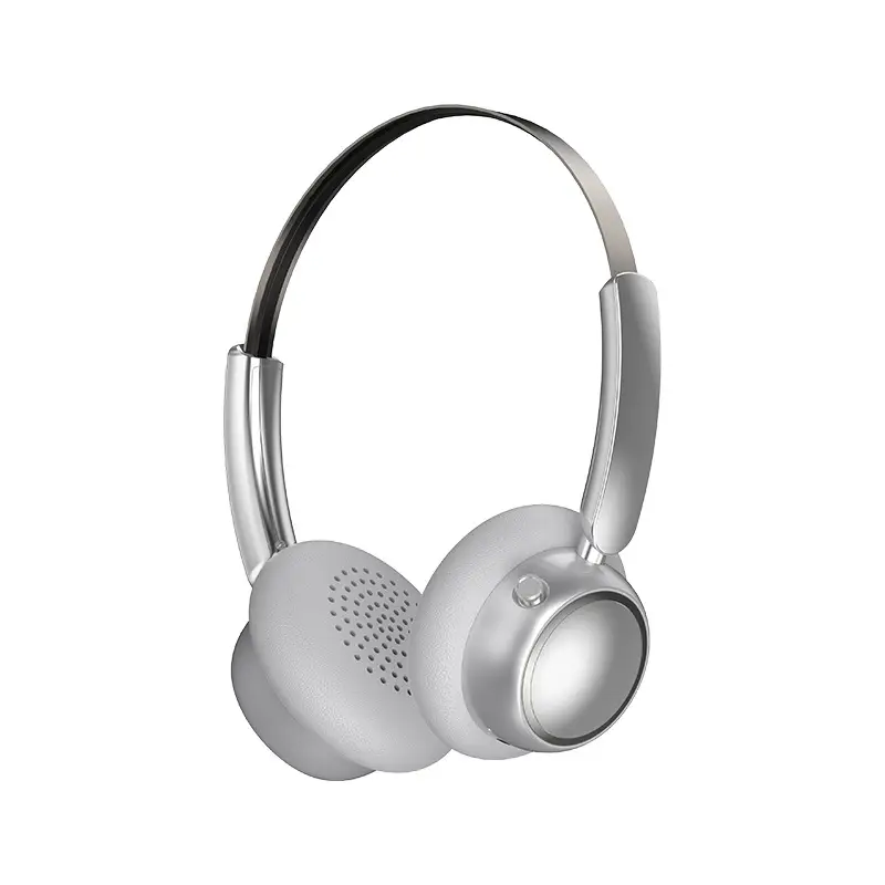 2025 Retro Metal Bluetooth Headset Silver 5.4 - Image 9