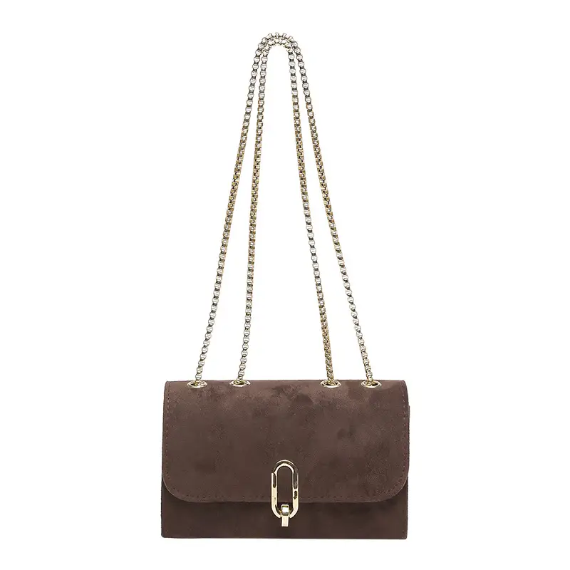 Small Square Suede Shoulder Bag for Women 2025 - Image 2