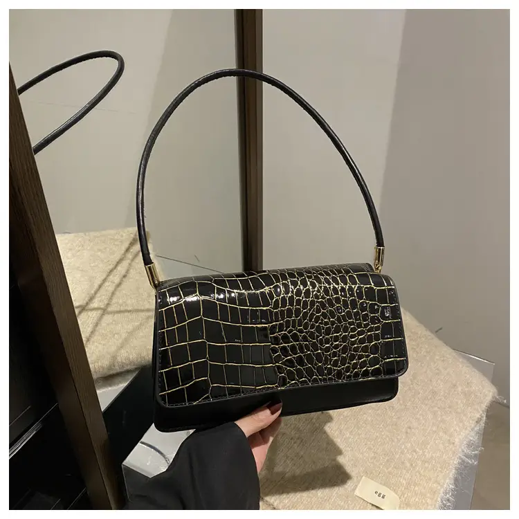Elegant Croc Leather Handbag Set of 5 Colors — feature 20