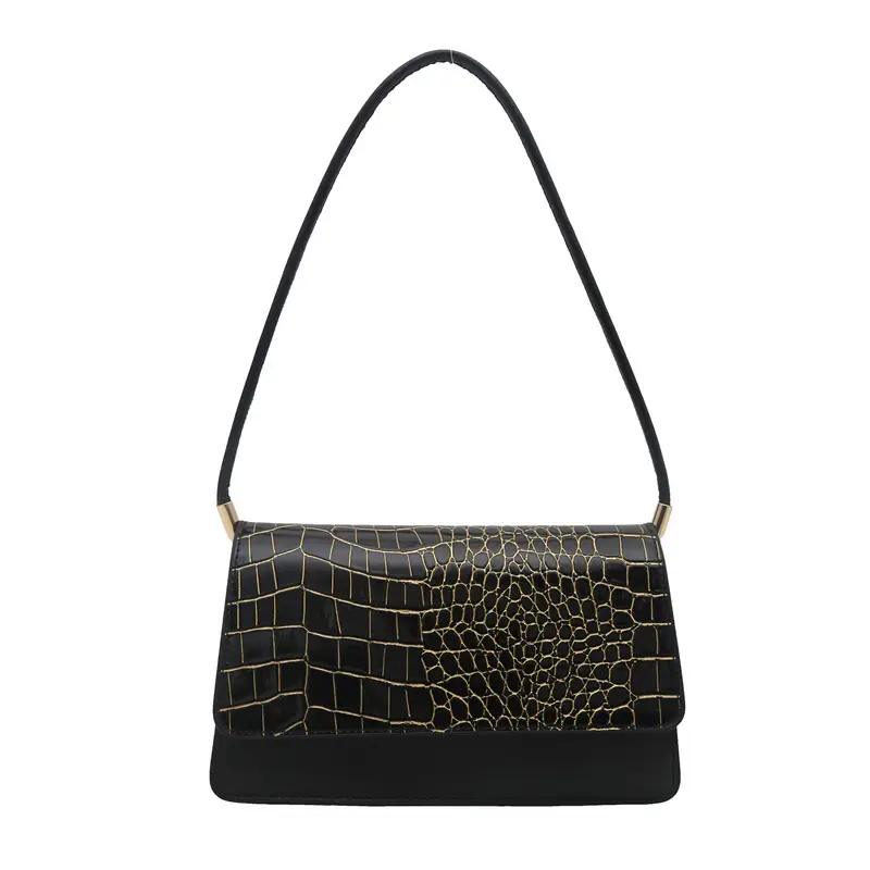 Elegant Croc Leather Handbag Set of 5 Colors - Image 3