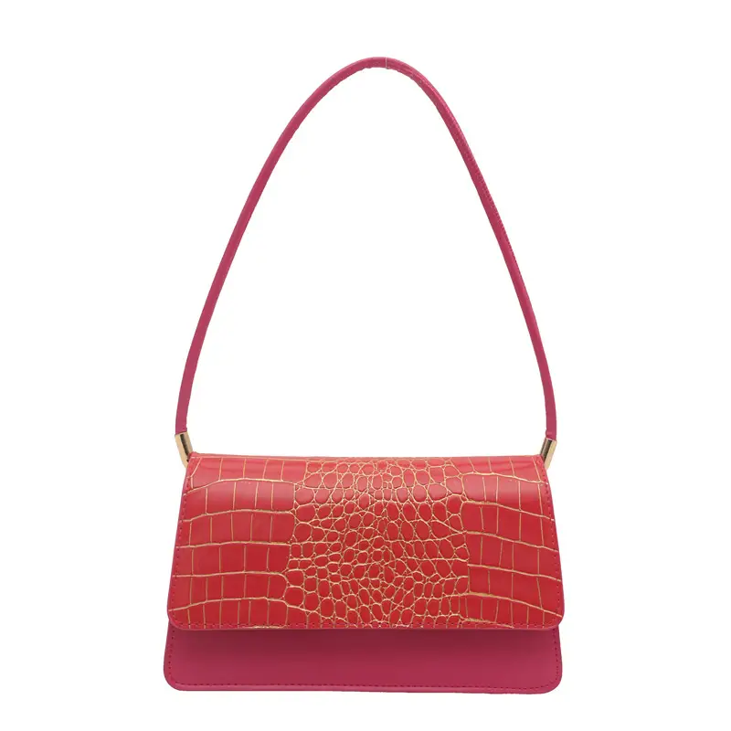 Elegant Croc Leather Handbag Set of 5 Colors - Image 4