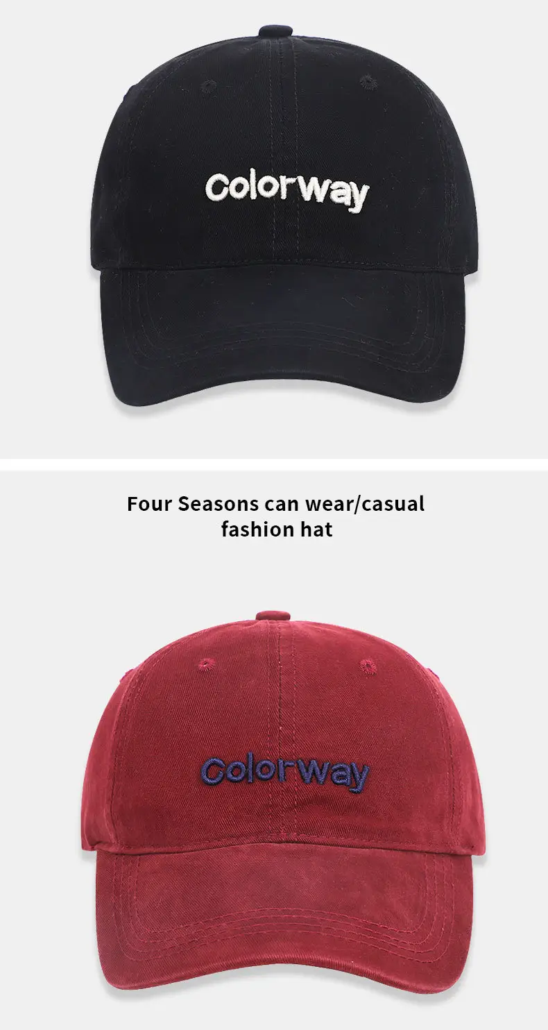 English Embroidered Baseball Cap Unisex Soft Top — feature 14