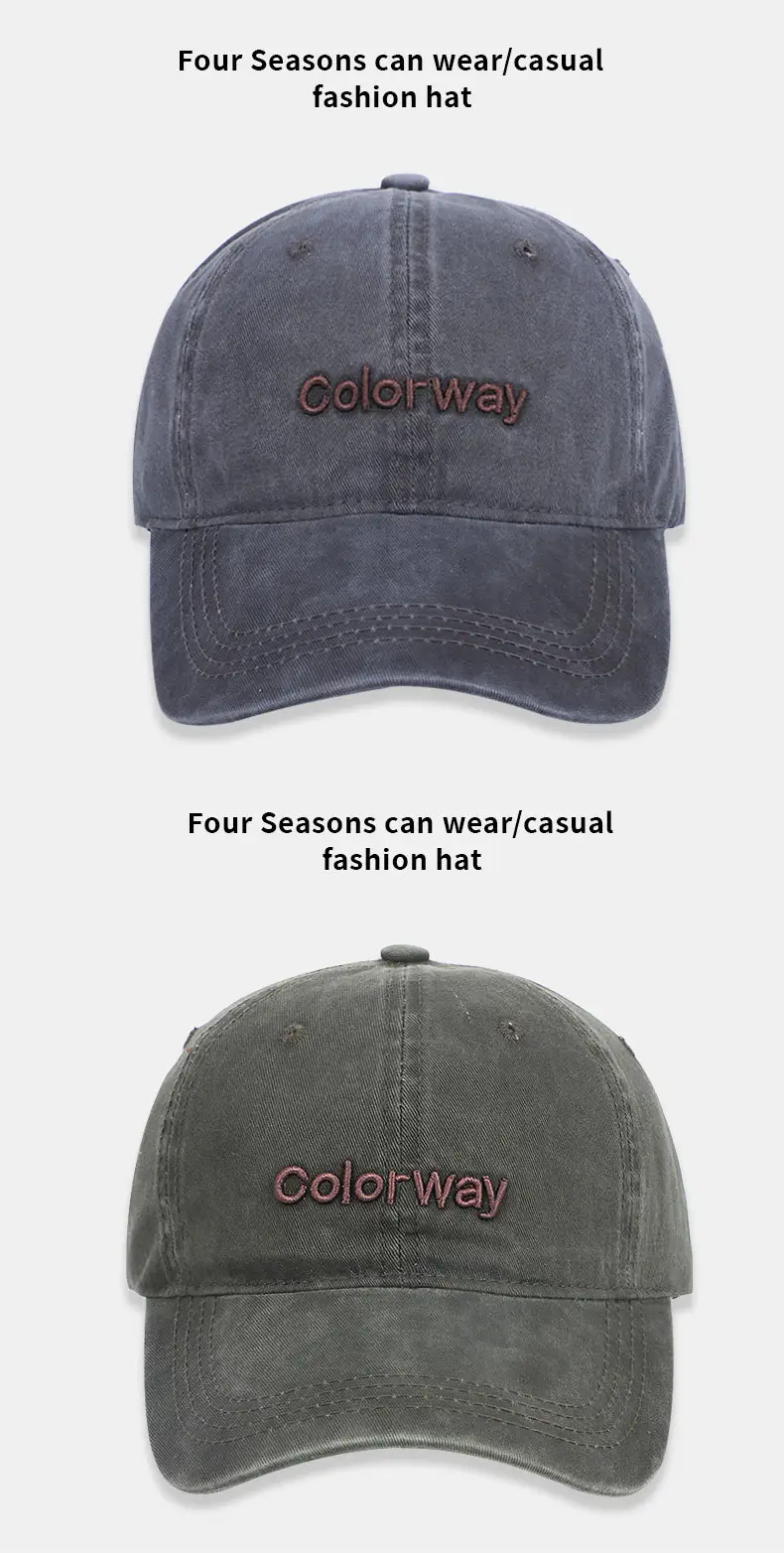 English Embroidered Baseball Cap Unisex Soft Top — feature 15
