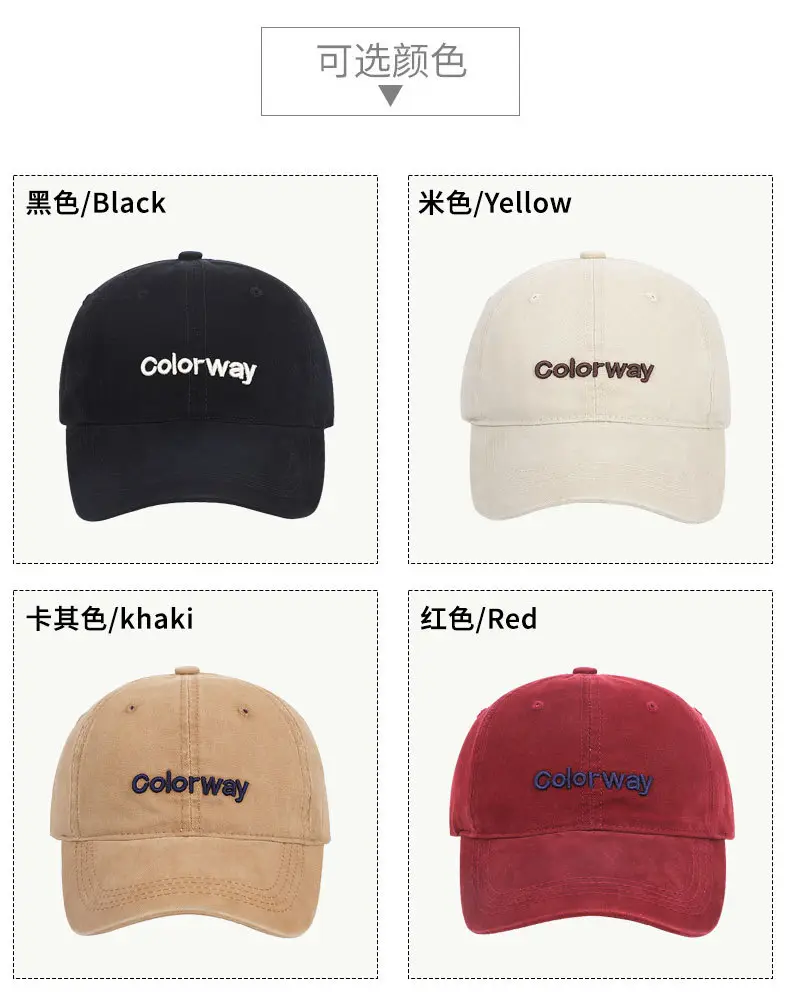 English Embroidered Baseball Cap Unisex Soft Top — feature 9