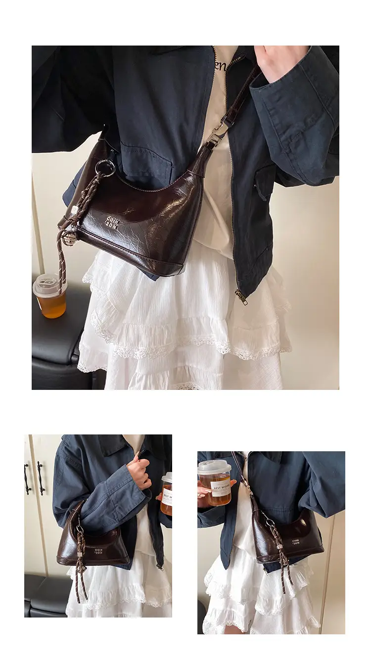 Black Retro Handbag Women's 2025 New — feature 12