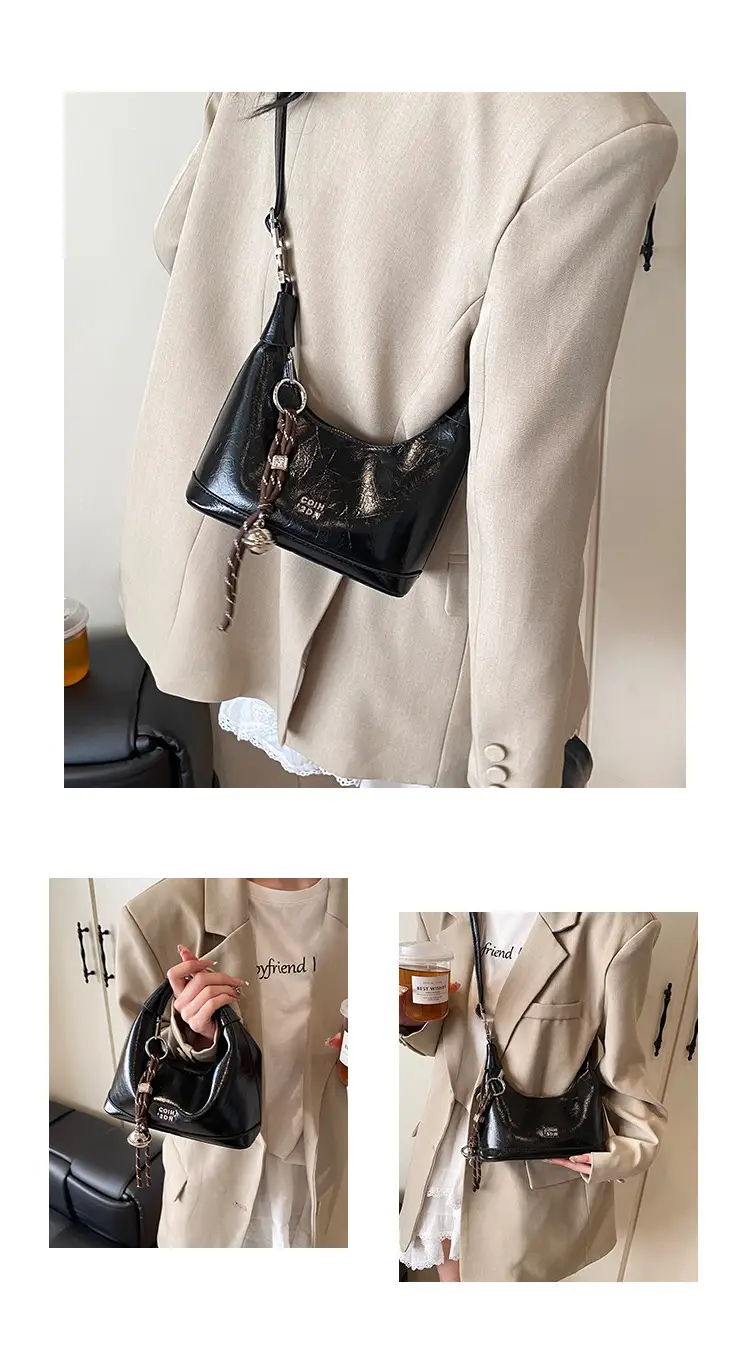 Black Retro Handbag Women's 2025 New — feature 8