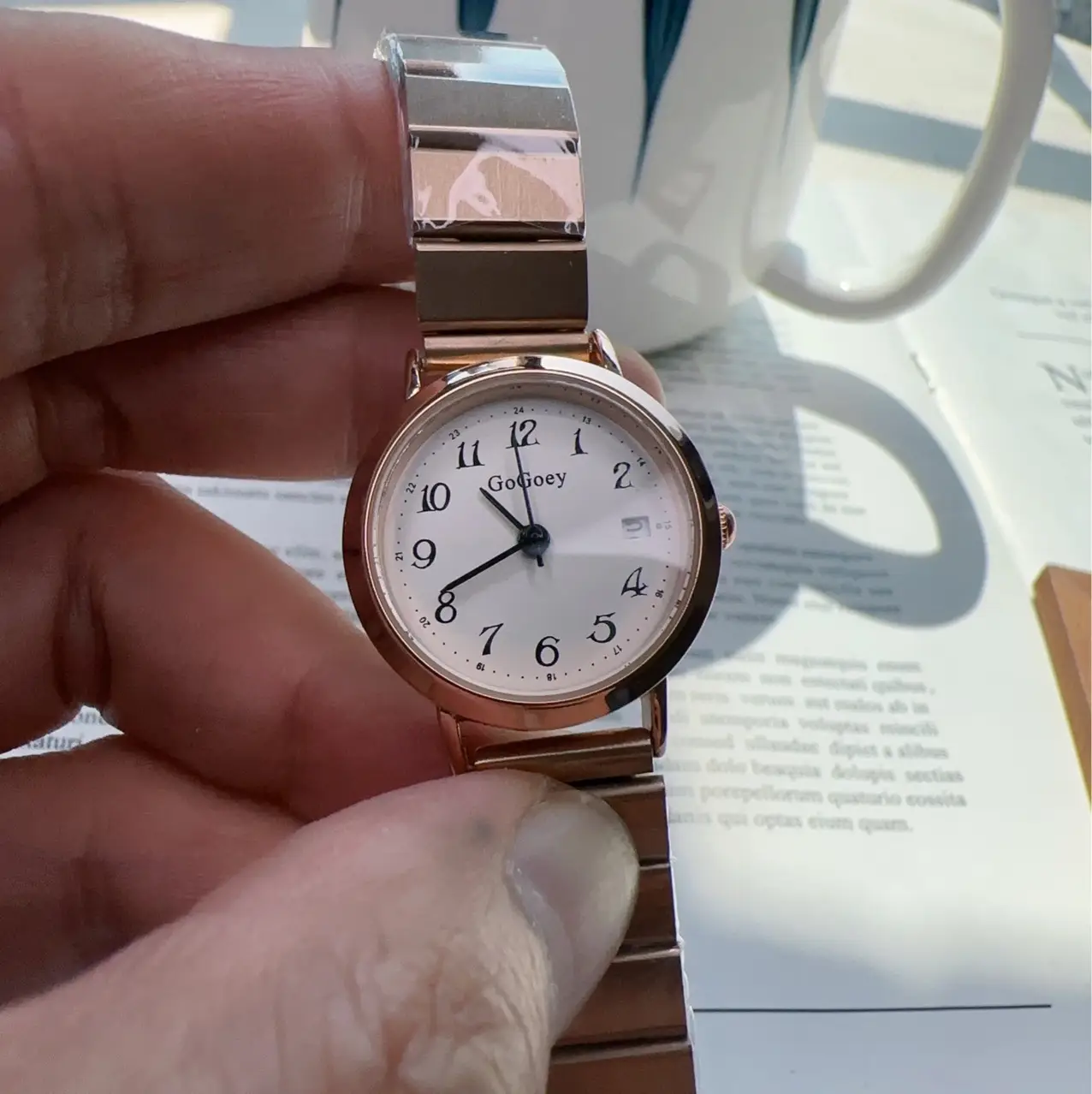 Compact Quartz Watch with Digital Display & Stainless Steel Band - Image 6