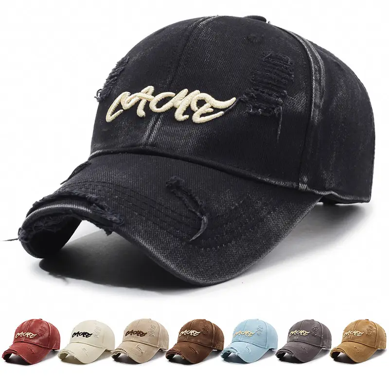 Vintage Washed Blue Baseball Cap for Men Women - Image 7