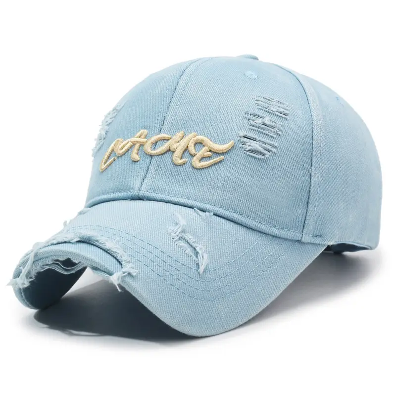 Vintage Washed Blue Baseball Cap for Men Women - Image 2