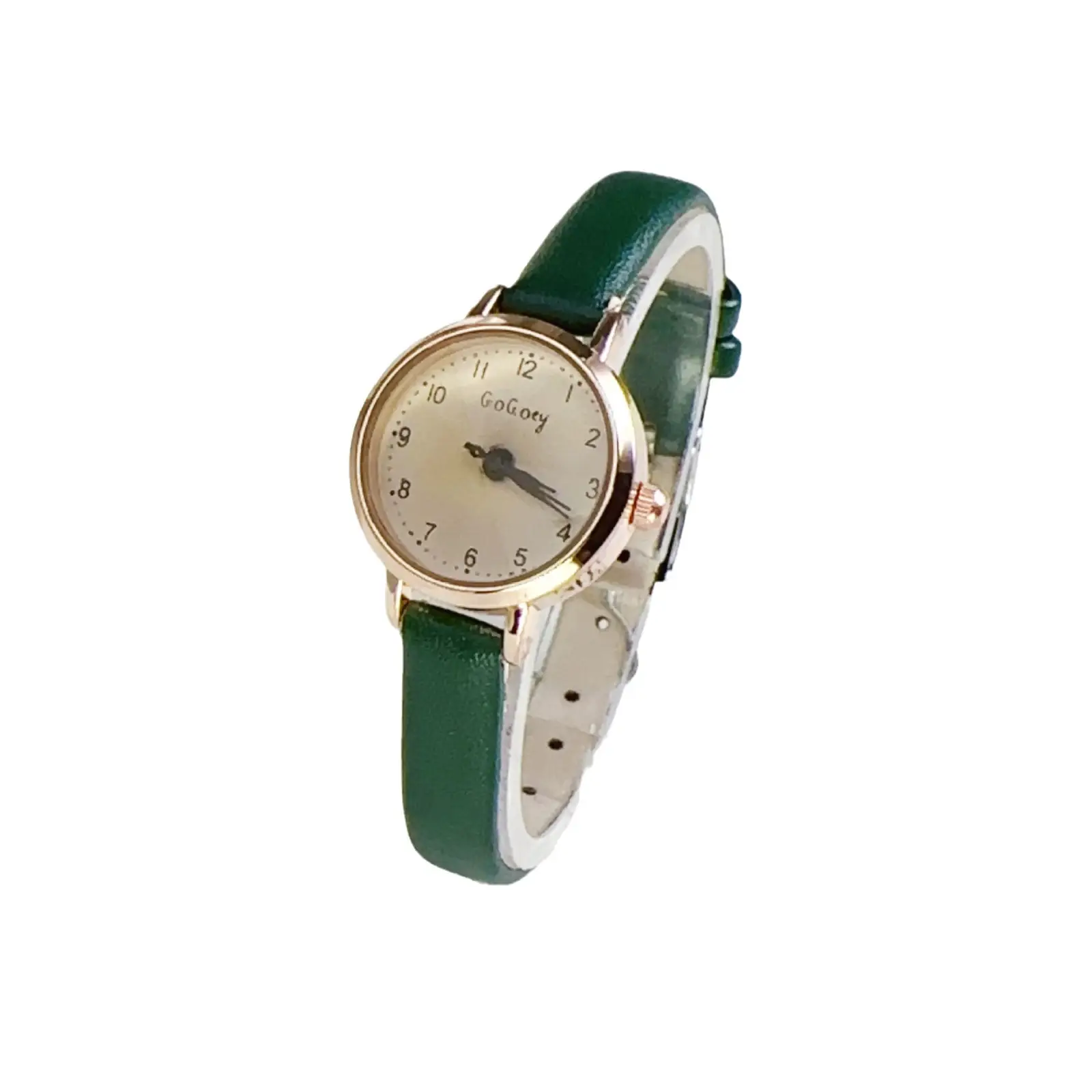 Women's Brown Leather Belt Watch Digital Quartz Casual Fashion