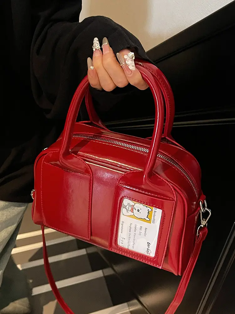Red High-end Shoulder Crossbody Bag for Women - Image 9