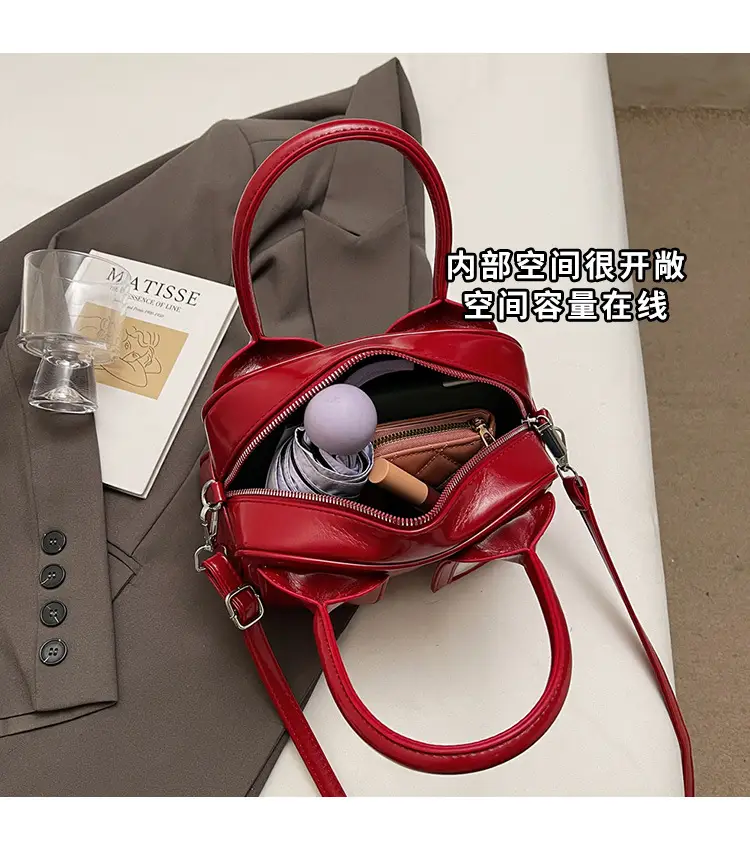 Red High-end Shoulder Crossbody Bag for Women — feature 7