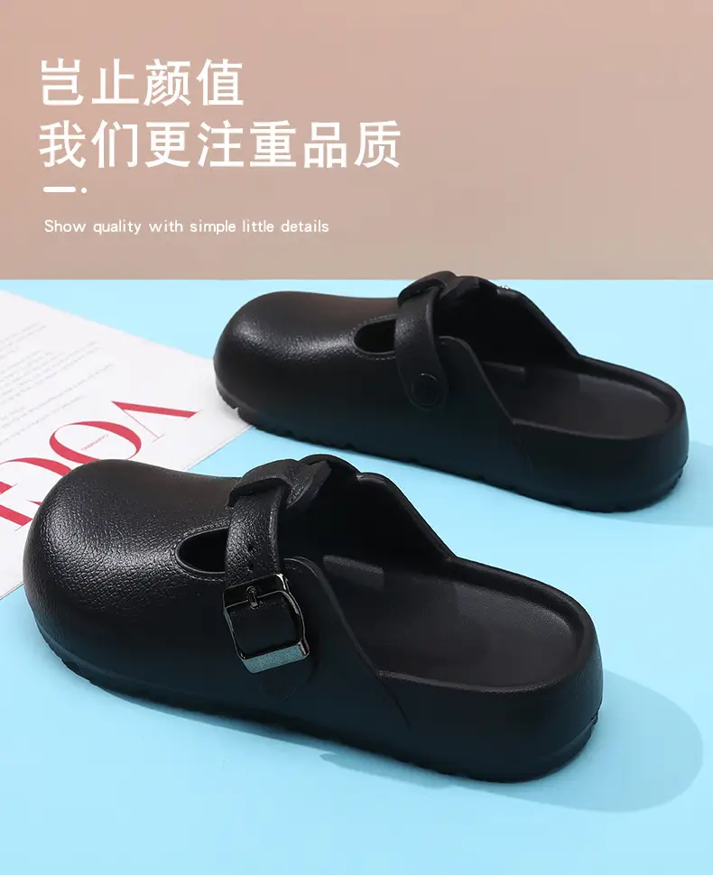 Birkan Shoes Women's Summer Outer Wear New Thick Bottom Header Slip-resistant EVA Non-stinky Foot Breathable Non-slip Beach Slippers — feature 8