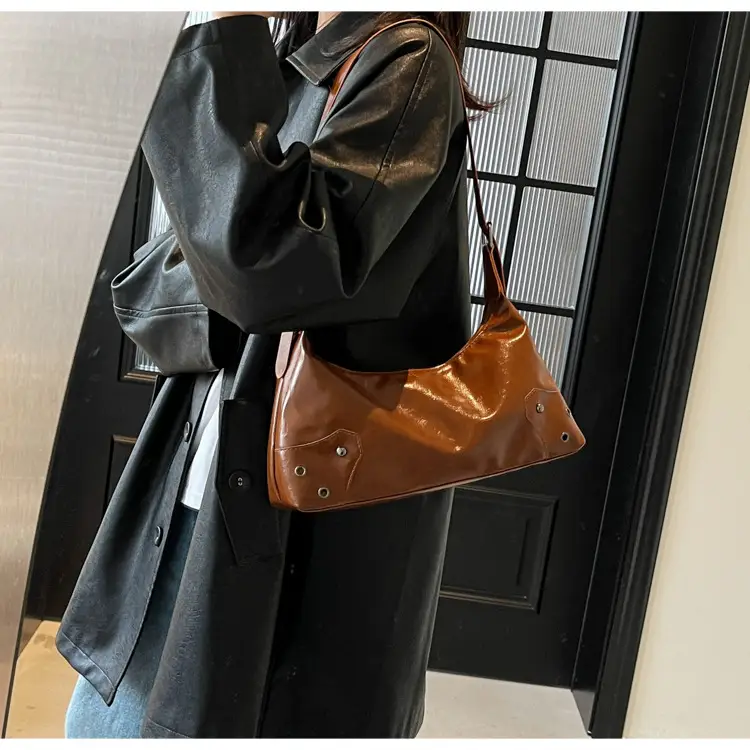 Korean Style Motorcycle Bag Women 2025 Spring — feature 12